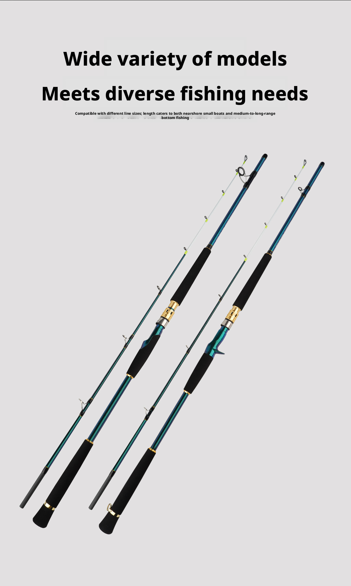 Canna da Pesca M.S Hai Bao II Spinning/Casting 1.50m, 1.68m, 1.80m, 1.98m 2.10m, 2.40m, 2.70m