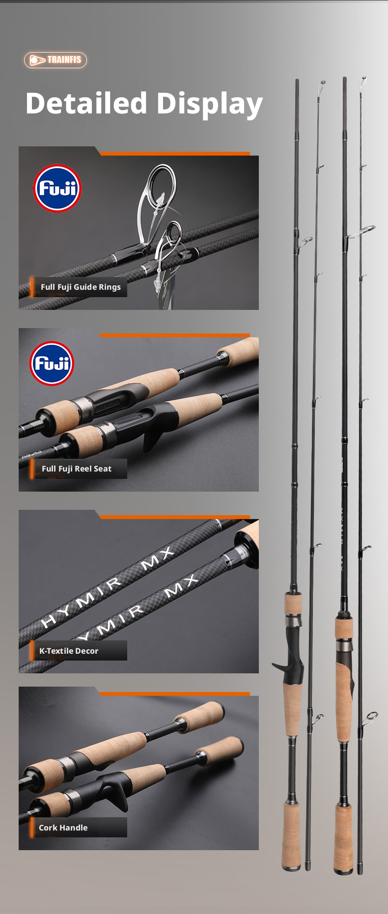 Canna da Pesca Tsurinoya Dragon Spinning/Casting 2.10m