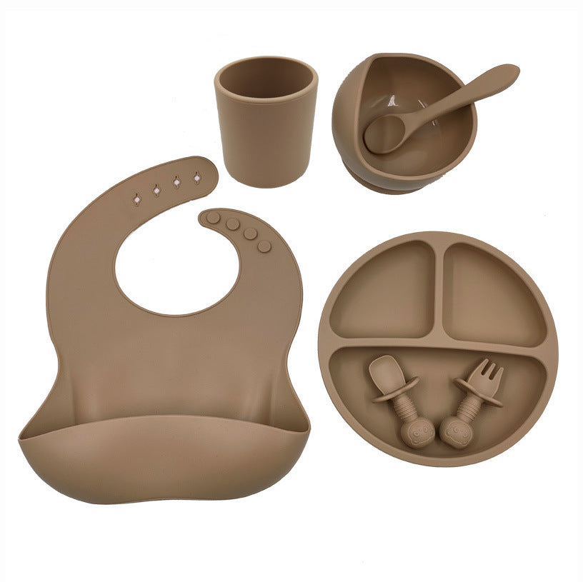 Tiny Gourmet - Set Pappa in Silicone: Bavaglino, Tazza e Posate