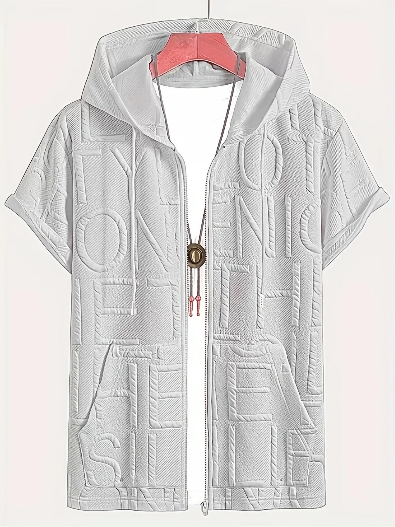 Jacquard Hoodie Tee (2XL-6XL)