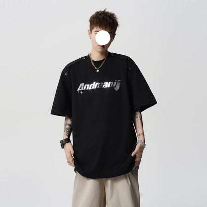 T-Shirt Lettering Half-Sleeve (M-3XL)