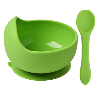 Soft Silicone Baby Set – Piatto e Cucchiaio Coordinati in Silicone