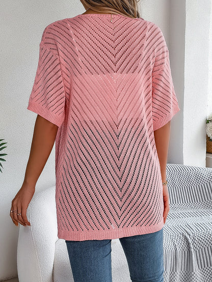Cardigan Righe Verticali Traforate (S-2XL)