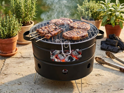 Rover Grill 33 - Barbecue a Carbonella Compatto per Balcone