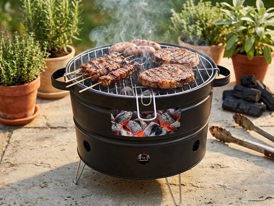 Rover Grill 33 - Barbecue a Carbonella Compatto per Balcone