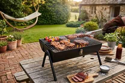 Keyo Table Barrel Grill 36 - Barbecue da Tavolo Portatile