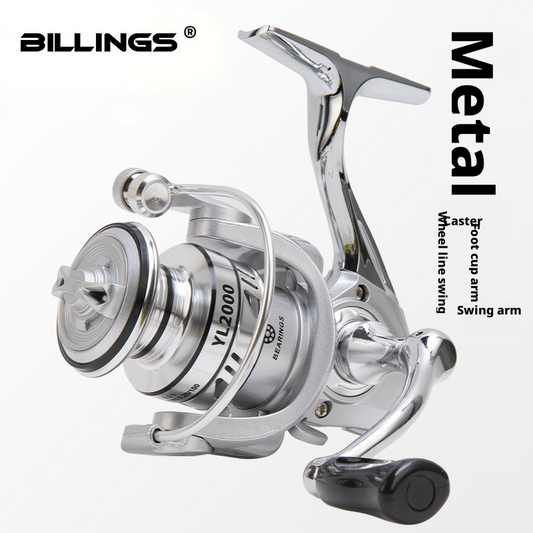 Billings - Mulinello da Spinning YL Bearings - Full Metal Body | 10-12-14-16kg Drag Power