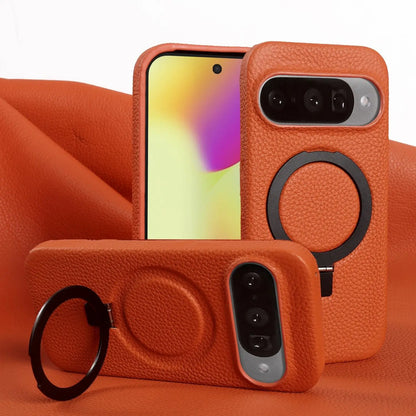 Cover Vera Pelle con Anello (Google Pixel 10 Pro/9Pro/8A/7Pro/6pro/5A)