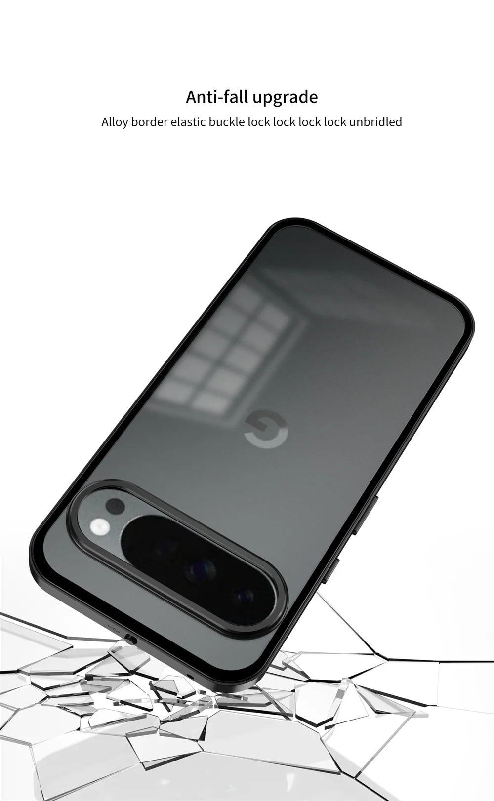 Cover con Telaio in Alluminio (Google Pixel 9/10 Pro/XL/9A/8/8A/7/7A)