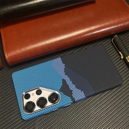 Cover Mag Carbon Alloy (MagSafe + Alloy Lens) (Samsung Galaxy S26Ultra/S26/S25/S24/S23/Ultra/Plus)