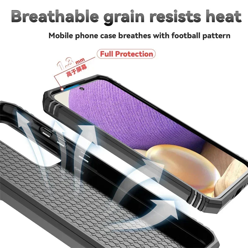 Cover Titan Ring Armor (Ring Holder & Lens Protect) (Samsung Galaxy S25FE/S25Edge/A17/A07/A56/A26/A36/A16/A06/S25FE)