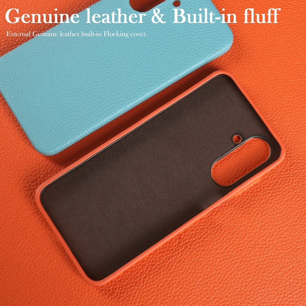 Cover Urban Luxe Wrapped (Genuine Leather Full) (Samsung Galaxy A17/A07/A26/A36/A56/A15/A53/A24)