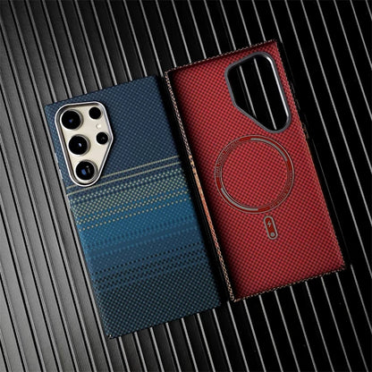 Cover Mag Carbon Alloy (MagSafe + Alloy Lens) (Samsung Galaxy S26Ultra/S26/S25/S24/S23/Ultra/Plus)