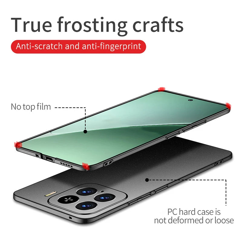 Cover Satin Finish Shockproof (XIAOMI Mi 15/15T/Mi15 Pro/15Pro)