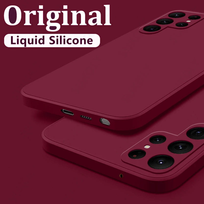 YISHANGOU - Cover Cloud Liquid Shell (Samsung Galaxy S22/S24/Ultra/S23/S20/S21FE/S25 Edge/A17/A52/A55/A53/A54/A56/S26/A37/A57)