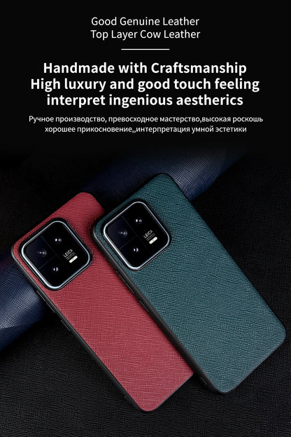 Cover Handmade Waxed Leather (Xiaomi 11/12/13/14/15/17/T/Pro/Lite/Ultra/T Pro)