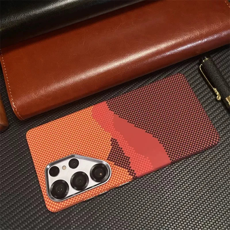 Cover Mag Carbon Alloy (MagSafe + Alloy Lens) (Samsung Galaxy S26Ultra/S26/S25/S24/S23/Ultra/Plus)