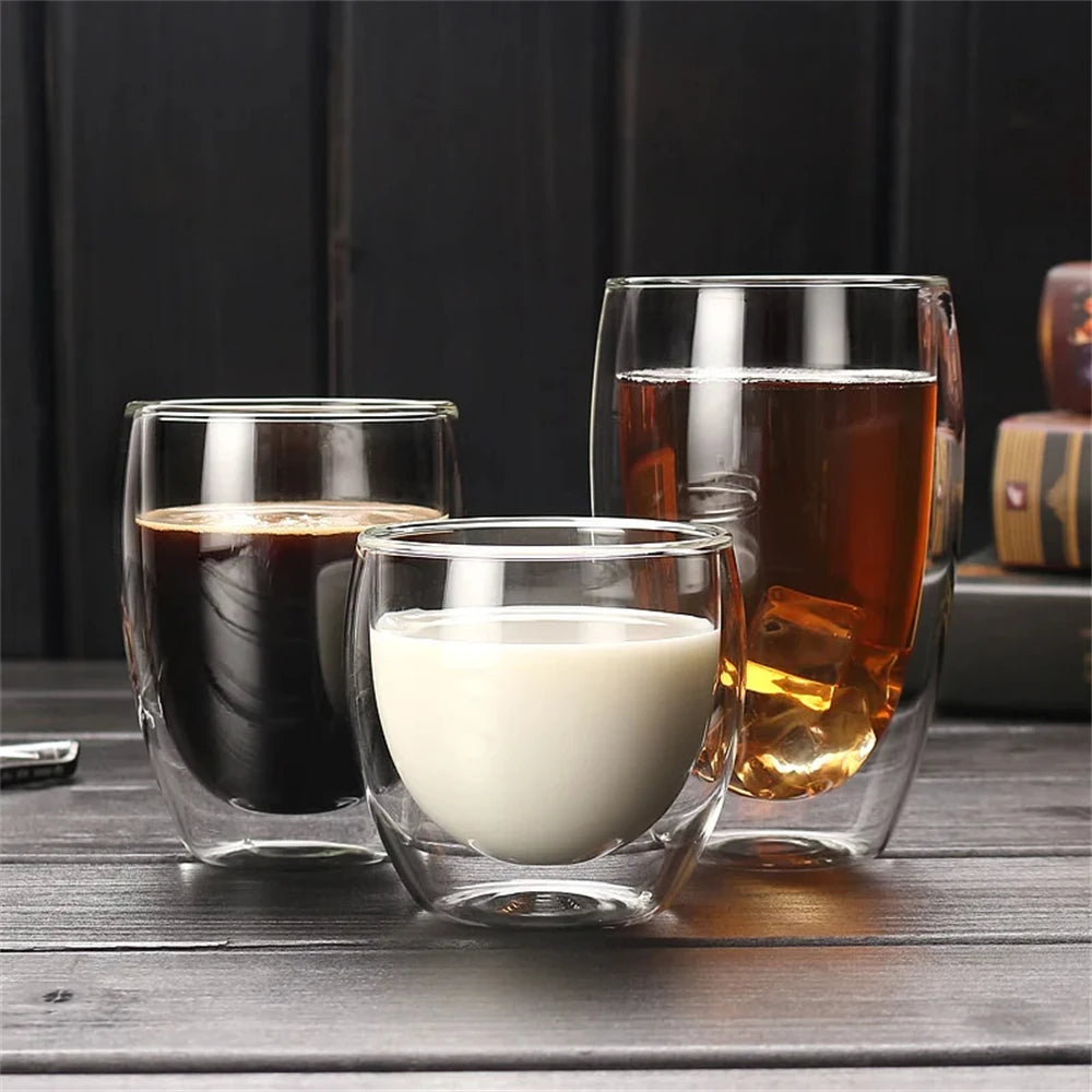 AeroGlass™ - Bicchiere e Tazza Termica a Doppia Parete 80/150/250/350/450ml