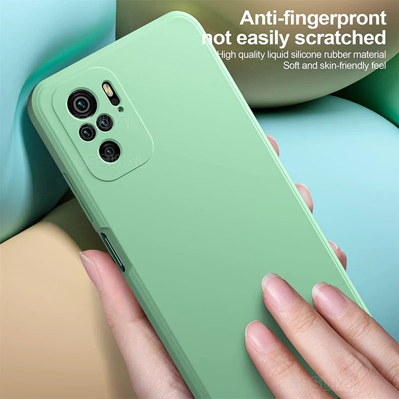 Cover Square Soft Silicone (Redmi Note 10 Xiaomi/10 Pro/Max/10S/1O/10 S)