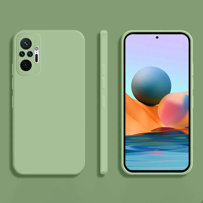 Cover Square Soft Silicone (Redmi Note 10 Xiaomi/10 Pro/Max/10S/1O/10 S)