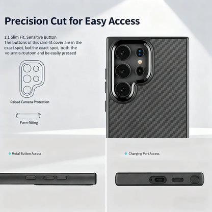 Cover Carbon MagSafe For Samsung Galaxy S26, S26 Ultra, S26+