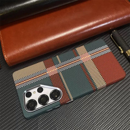 Cover Mag Carbon Alloy (MagSafe + Alloy Lens) (Samsung Galaxy S26Ultra/S26/S25/S24/S23/Ultra/Plus)