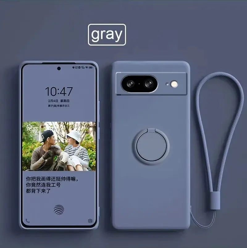 Cover in Silicone con Supporto (Google Pixel 6/6A/7/7A/8/8A/9/9A/10 Pro XL/10Pro)