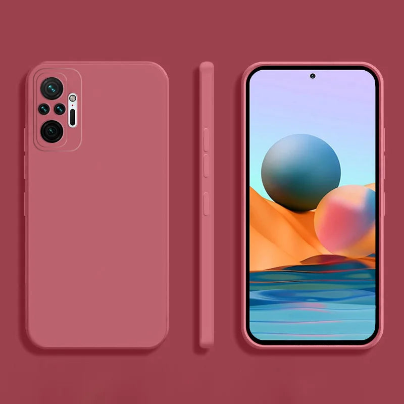 Cover Square Soft Silicone (Redmi Note 10 Xiaomi/10 Pro/Max/10S/1O/10 S)