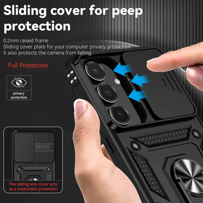 Cover Titan Ring Armor (Ring Holder & Lens Protect) (Samsung Galaxy S25FE/S25Edge/A17/A07/A56/A26/A36/A16/A06/S25FE)