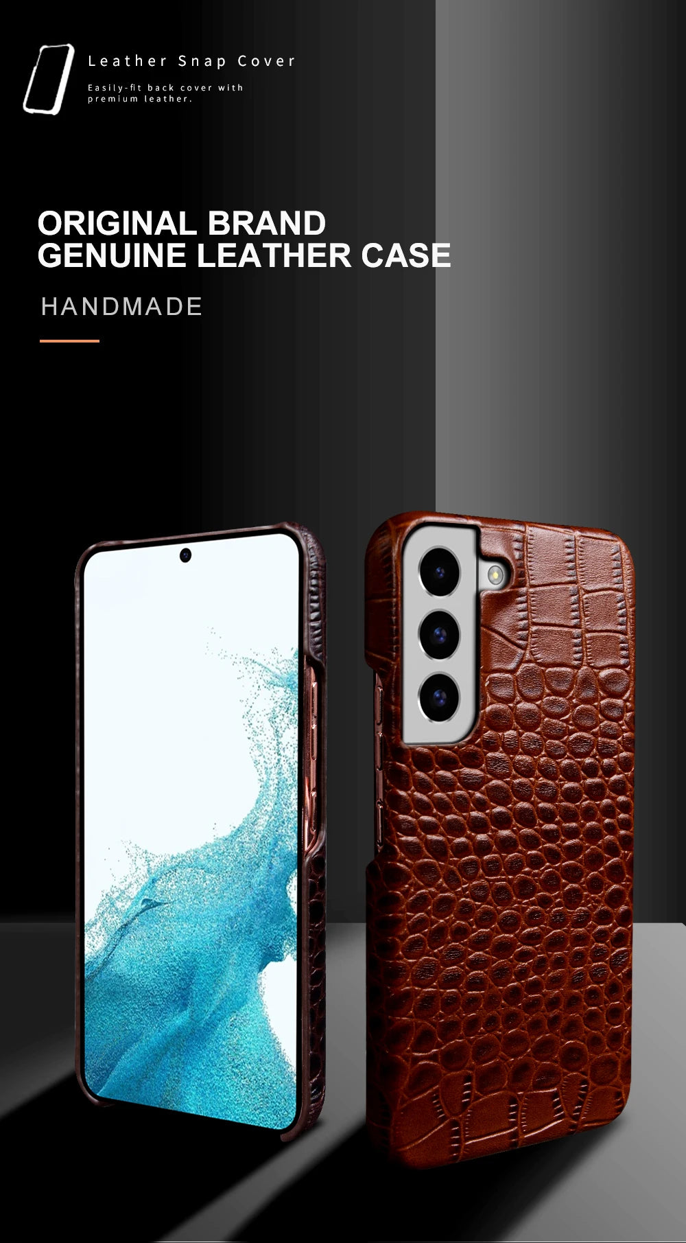Cover Wild Exotic Leather (Samsung Galaxy S22/S23/S21/S20/Ultra/Plus/Note 20/10/A53