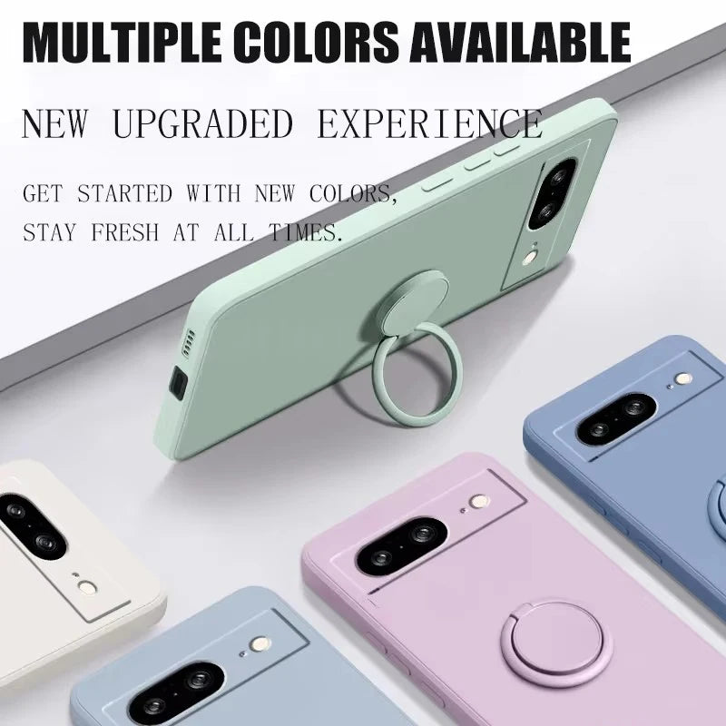 Cover in Silicone con Supporto (Google Pixel 6/6A/7/7A/8/8A/9/9A/10 Pro XL/10Pro)