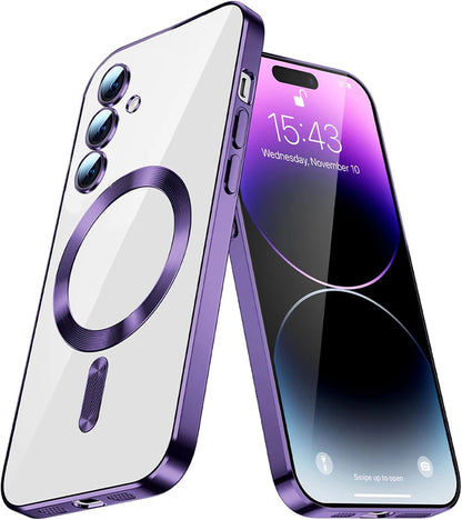 Cover Magsafe Magnetic Mirror Glow (Samsung Galaxy S26/S25/FE/S24/S23/Ultra/A56/A36/A26/A55/A54/A17/A07/A16/A35/A15/A14/A05)