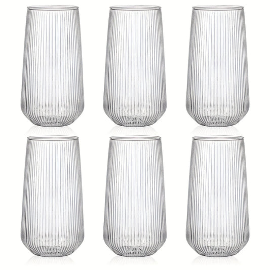 Vintage Ribbed Highball (Set 6 pezzi Borosilicato)