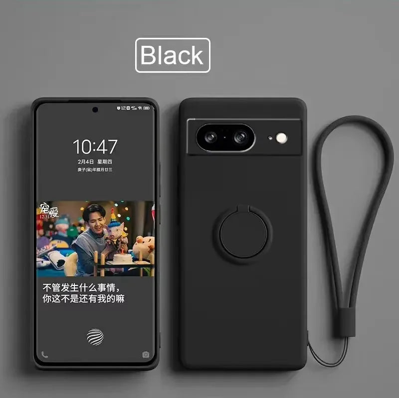 Cover in Silicone con Supporto (Google Pixel 6/6A/7/7A/8/8A/9/9A/10 Pro XL/10Pro)