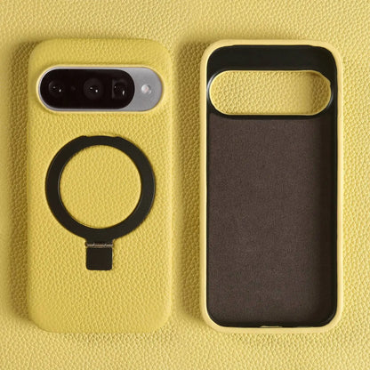 Cover Vera Pelle con Anello (Google Pixel 10 Pro/9Pro/8A/7Pro/6pro/5A)