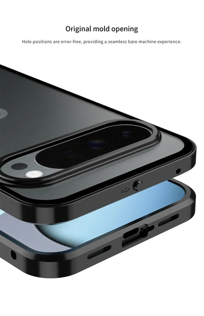 Cover con Telaio in Alluminio (Google Pixel 9/10 Pro/XL/9A/8/8A/7/7A)