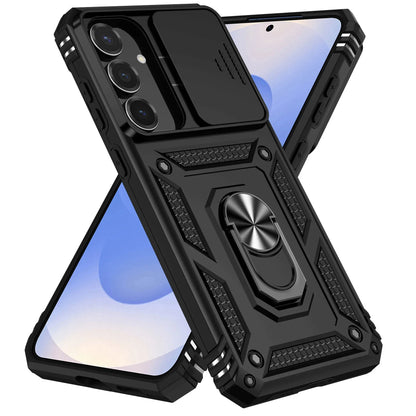 Cover Titan Ring Armor (Ring Holder & Lens Protect) (Samsung Galaxy S25FE/S25Edge/A17/A07/A56/A26/A36/A16/A06/S25FE)