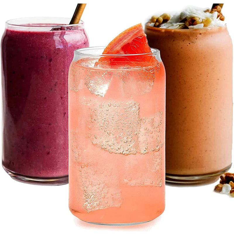 Ribbed Coffee & Juice Set (4 pezzi + Cannucce)