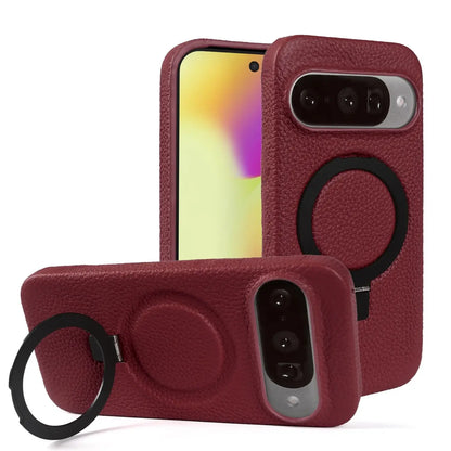 Cover Vera Pelle con Anello (Google Pixel 10 Pro/9Pro/8A/7Pro/6pro/5A)