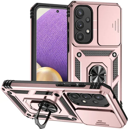 Cover Titan Ring Armor (Ring Holder & Lens Protect) (Samsung Galaxy S25FE/S25Edge/A17/A07/A56/A26/A36/A16/A06/S25FE)