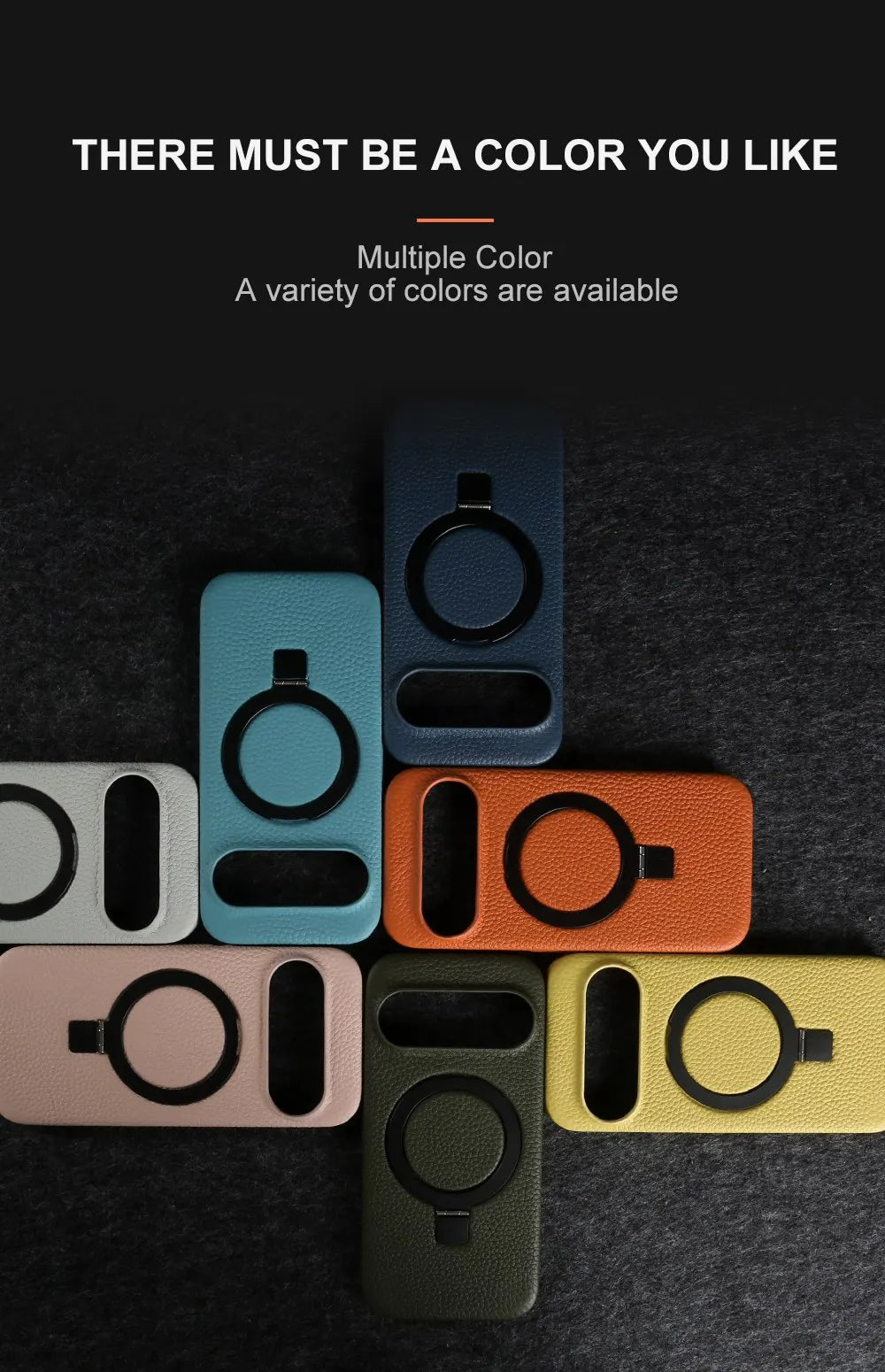 Cover Vera Pelle con Anello (Google Pixel 10 Pro/9Pro/8A/7Pro/6pro/5A)
