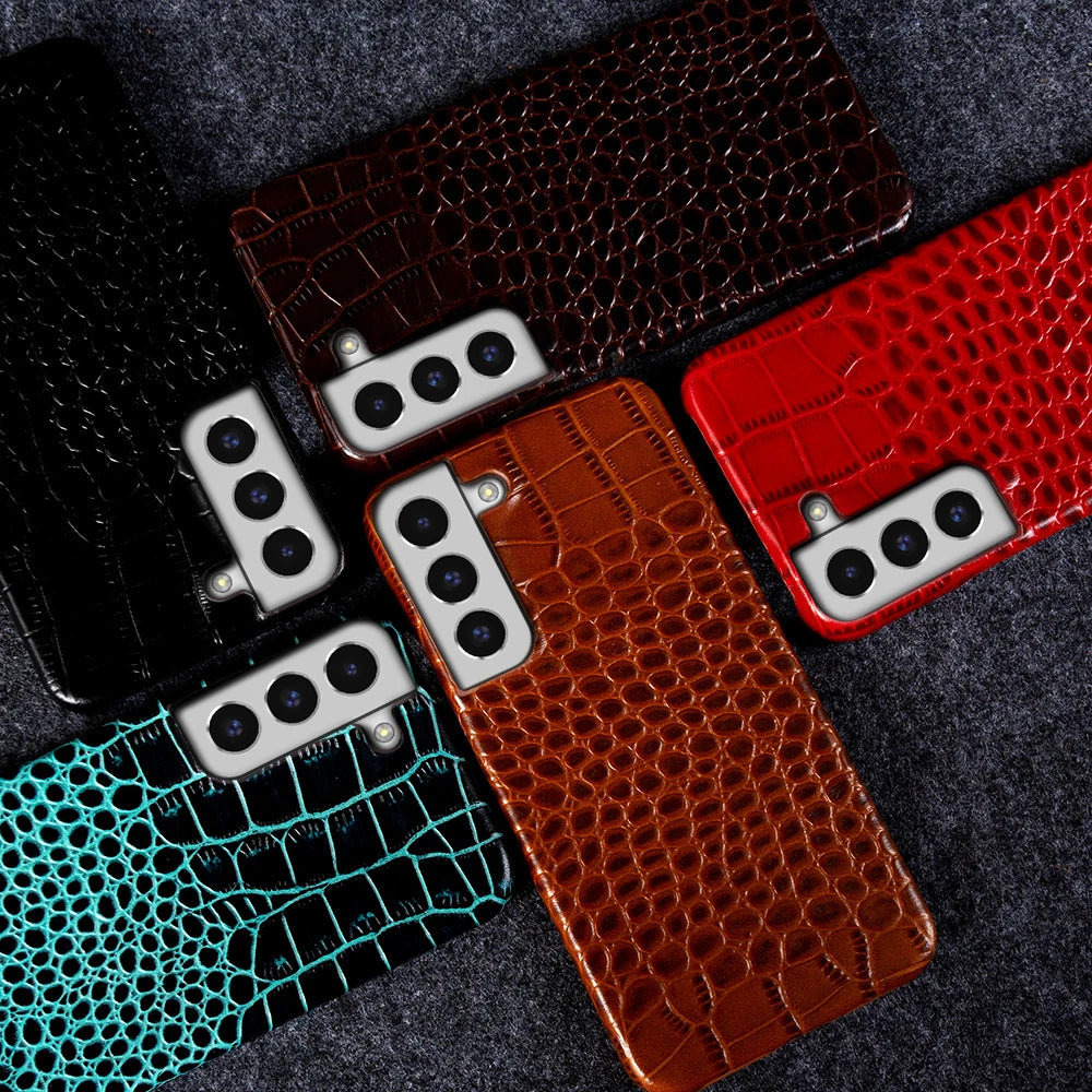 Cover Wild Exotic Leather (Samsung Galaxy S22/S23/S21/S20/Ultra/Plus/Note 20/10/A53