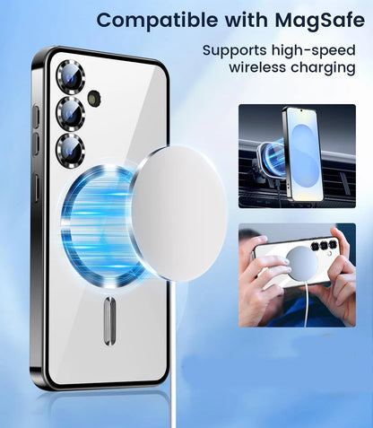 Cover Magsafe Magnetic Mirror Glow (Samsung Galaxy S26/S25/FE/S24/S23/Ultra/A56/A36/A26/A55/A54/A17/A07/A16/A35/A15/A14/A05)