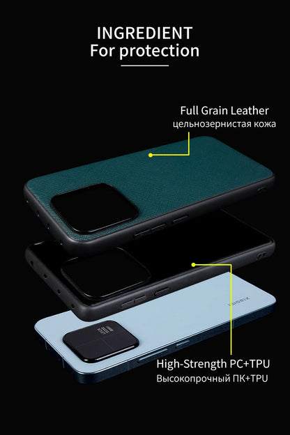 Cover Handmade Waxed Leather (Xiaomi 11/12/13/14/15/17/T/Pro/Lite/Ultra/T Pro)
