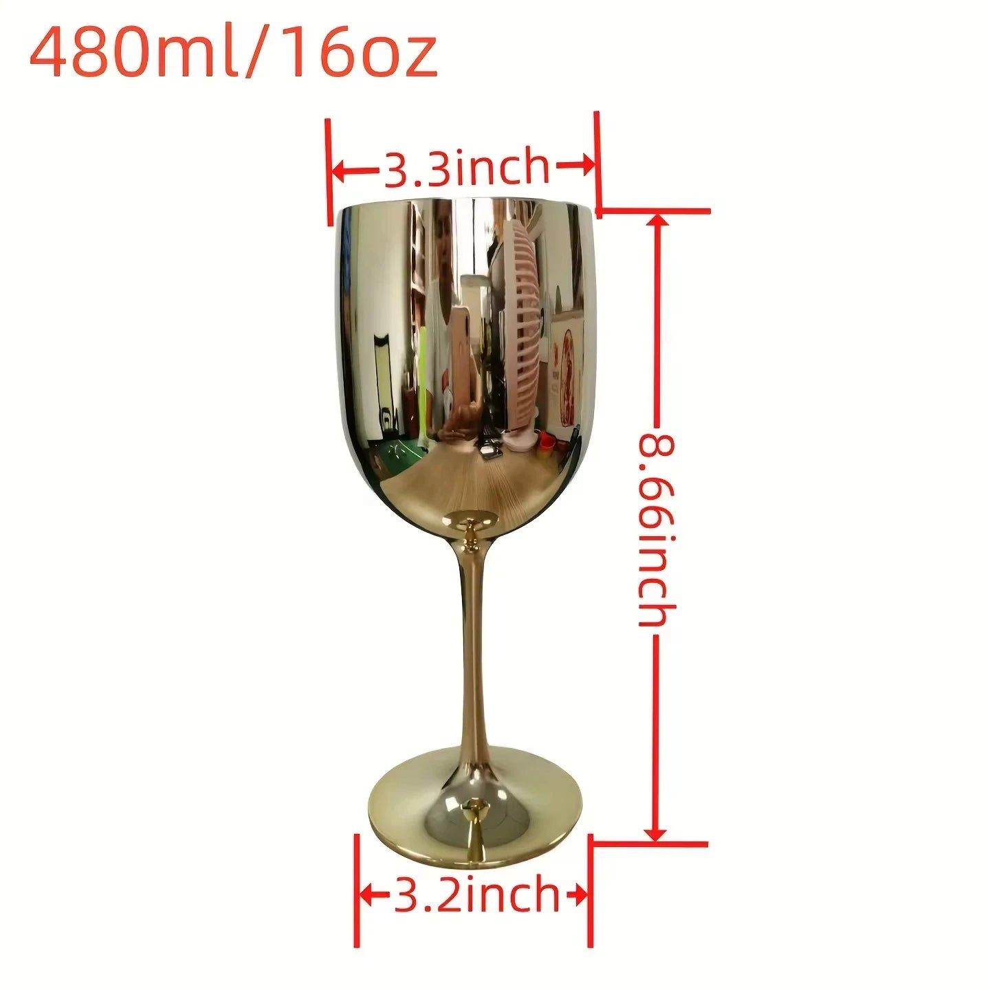 Electric Glow Flûte 480ml (Infrangibile Rosa/Blu)