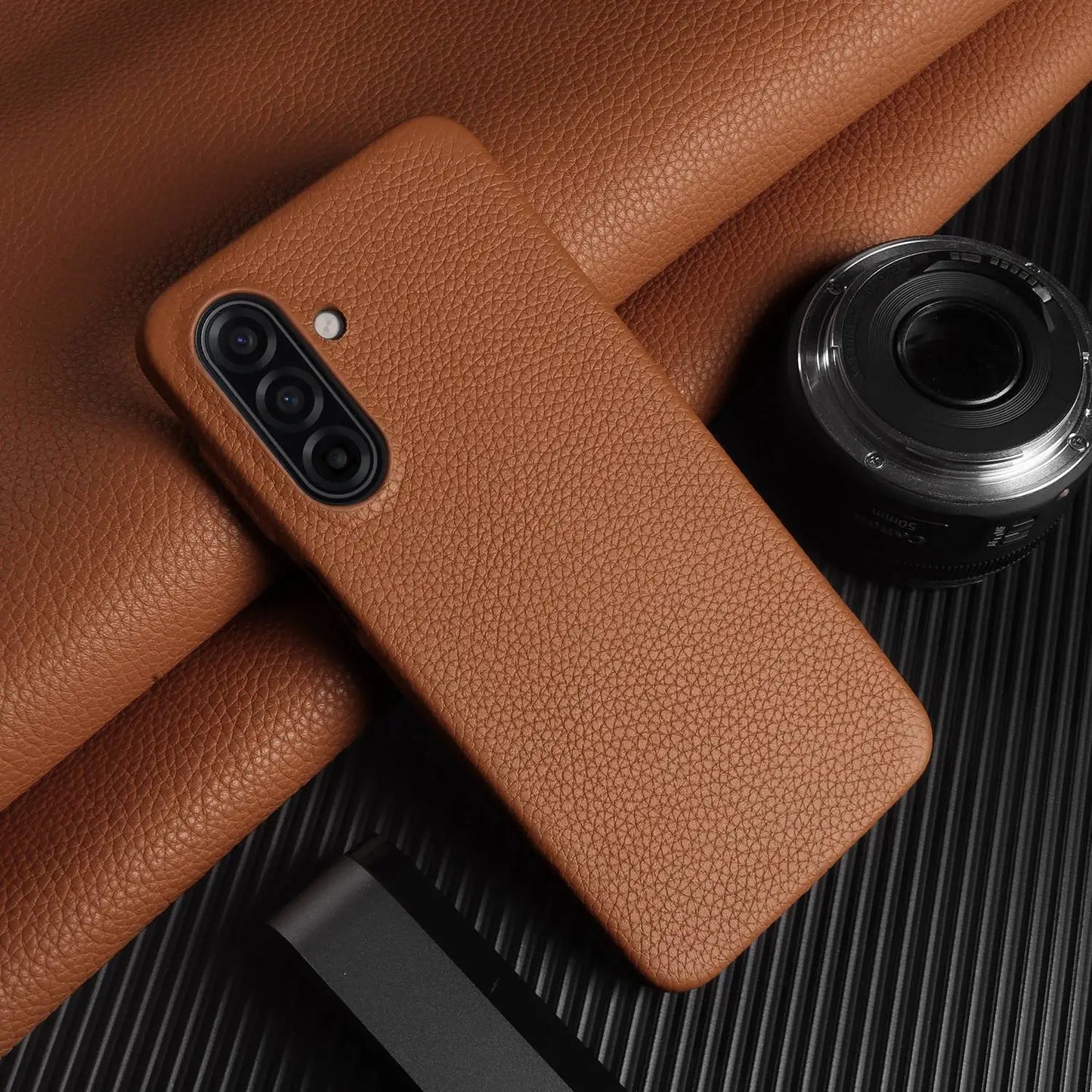 Cover Urban Luxe Wrapped (Genuine Leather Full) (Samsung Galaxy A17/A07/A26/A36/A56/A15/A53/A24)