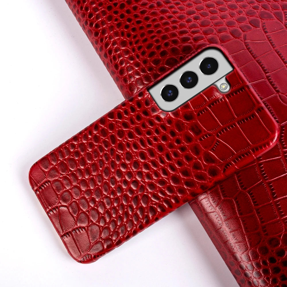 Cover Wild Exotic Leather (Samsung Galaxy S22/S23/S21/S20/Ultra/Plus/Note 20/10/A53