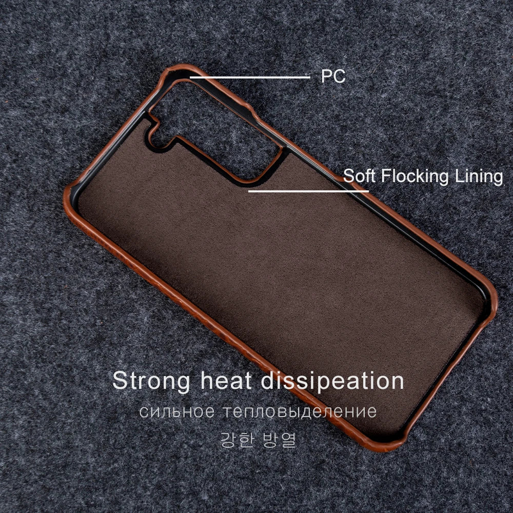 Cover Wild Exotic Leather (Samsung Galaxy S22/S23/S21/S20/Ultra/Plus/Note 20/10/A53