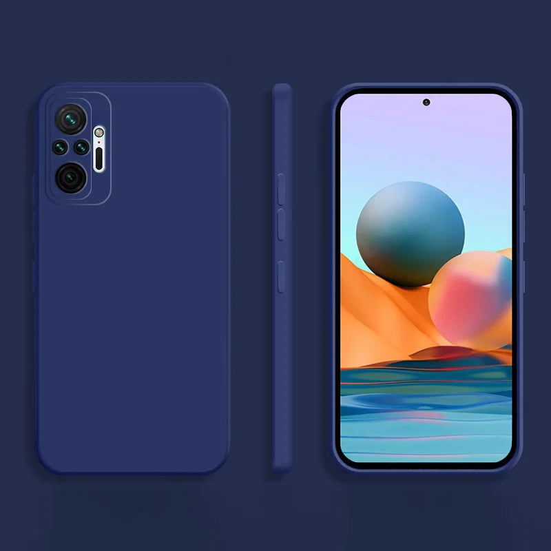Cover Square Soft Silicone (Redmi Note 10 Xiaomi/10 Pro/Max/10S/1O/10 S)