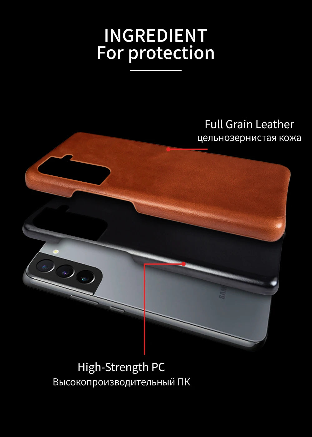 Cover Heritage Craft Leather (Hand Made) (Galaxy S21FE/S20/S20FE/S20 Plus)